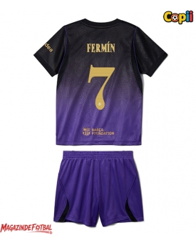Barcelona Fermin Lopez #7 Echipament de Fotbal Replică 2026-27 Copii Deplasare (+ Șorturi)